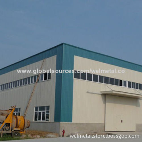 Large Span Steel Workshop, Easy to Assemble and Dismantle